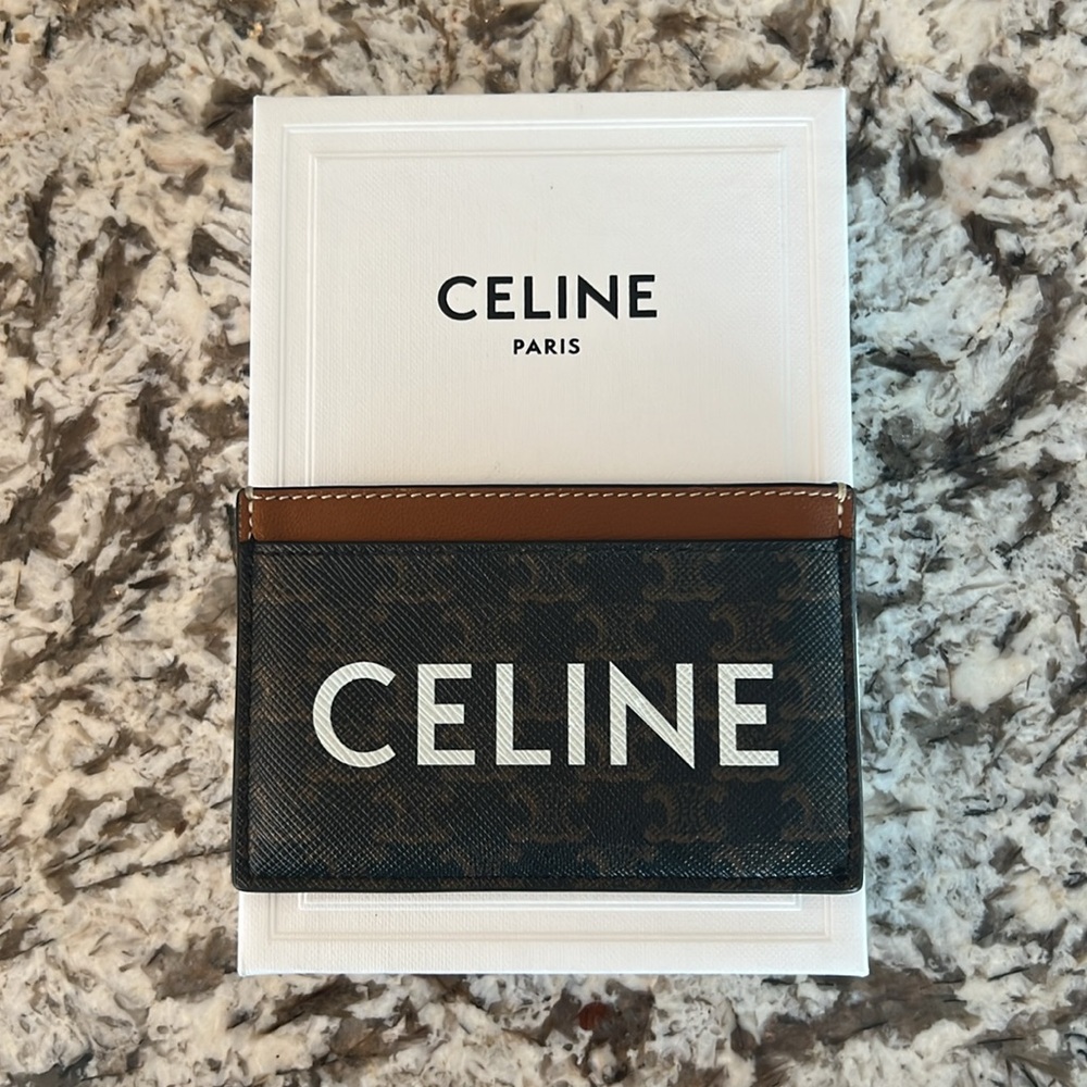 CELINE CARD HOLDER IN TRIOMPHE CANVAS - Picture 6 of 10